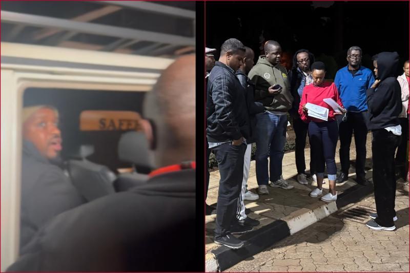 DCI officers arrested activist Boniface Mwangi at his Machakos home.